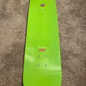 Supreme lime green Lamborghini skate deck